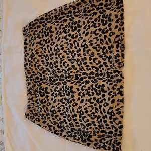 Leopard print skirt
